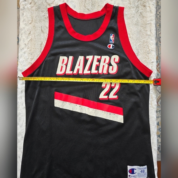 Vintage Champion Clyde Drexler #22 Portland Trailblazers Jersey XL Size 48 - Picture 4 of 7